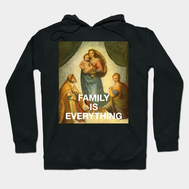 Classical Painting - Family Is Everything (Vaporwave Religious Art) Hoodie by isstgeschichte